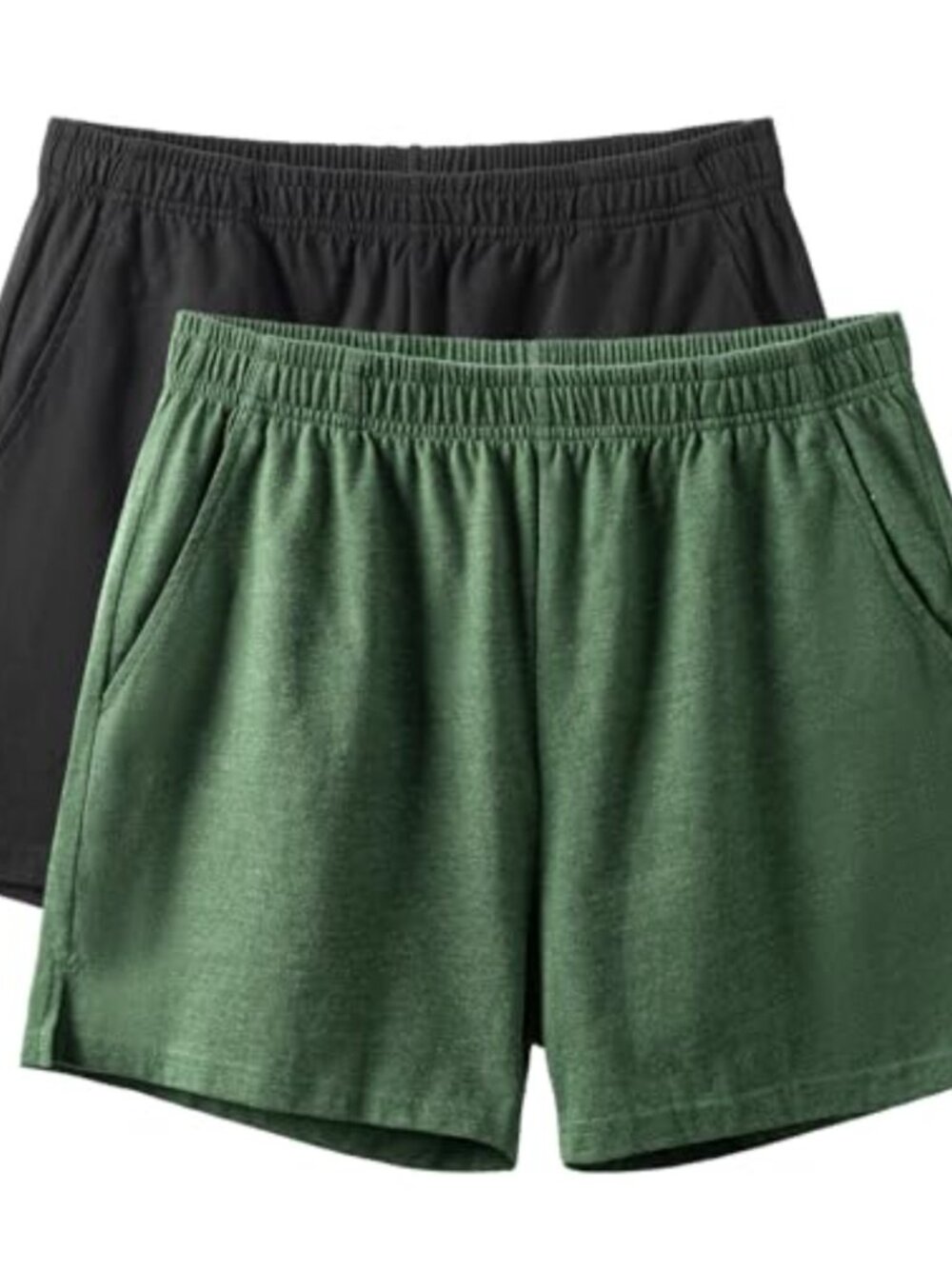 Men's 100% Cotton Sleep Shorts with Pockets Lounge Pajama Bottoms